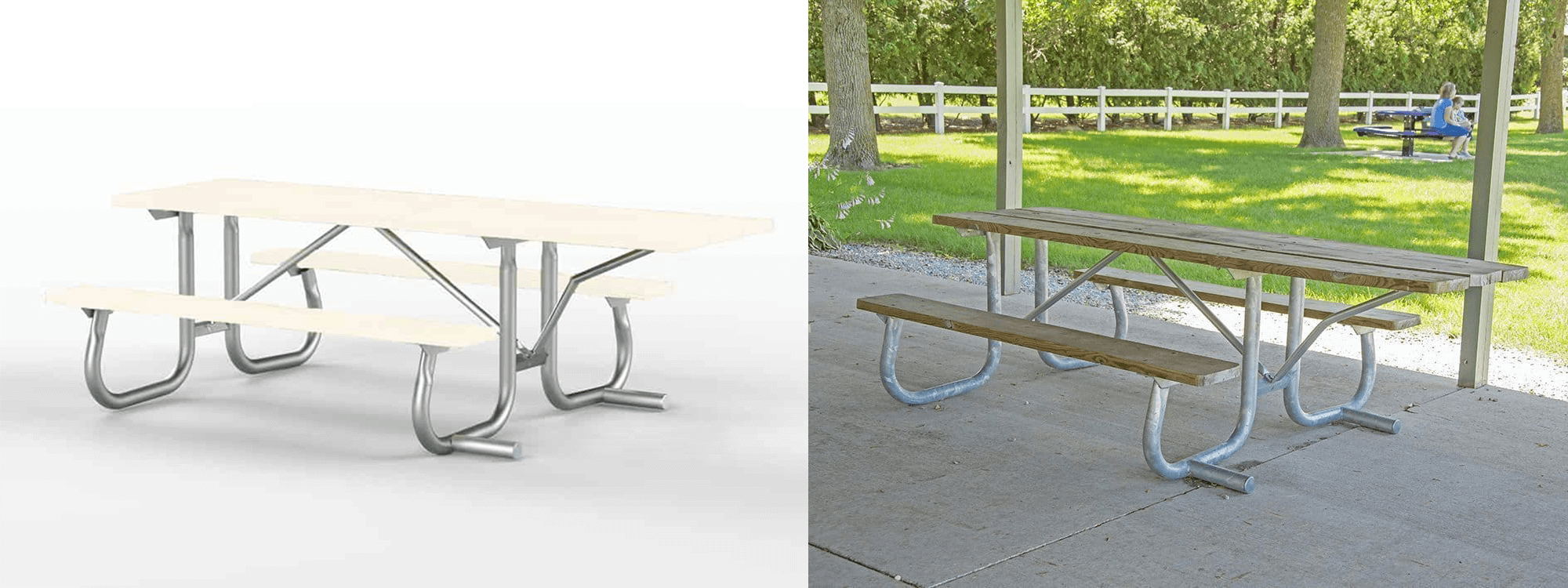 Versatile Sizes and Styles - Advantages of Using Steel Picnic Table Frame Kits
